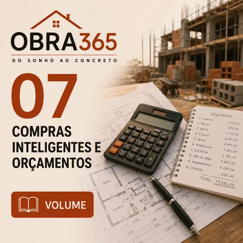 Capa do Vol 07 · Compras Inteligentes e Orçamentos — OBRA365